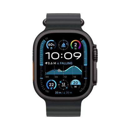 Apple Watch Ultra 2 GPS + Cellular 49mm Titanium Case with Black Ocean Band