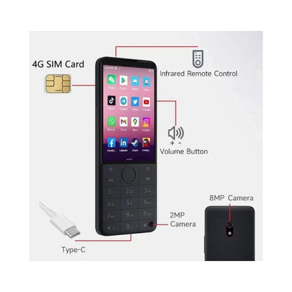 Qin F22 Pro 4G Touchscreen With Buttons Google Play Phone 64GB