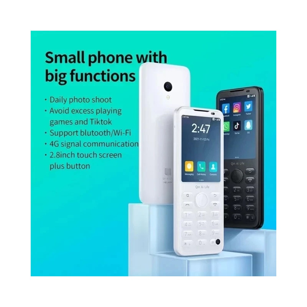 Qin F21 Pro 4G Touchscreen With Buttons Google Play Phone 32GB - NEW