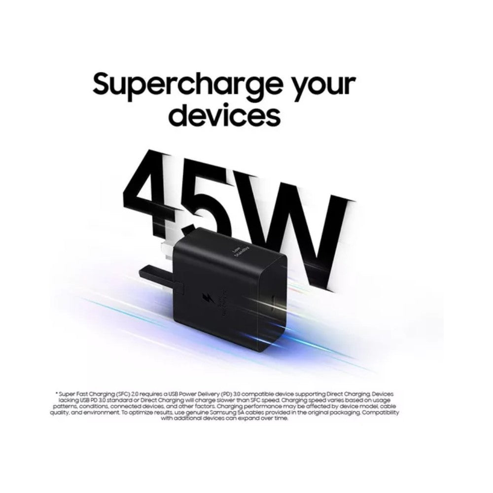 SAMSUNG 45W USB-C Fast Charger & USB-C Cable