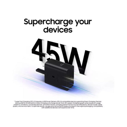 SAMSUNG 45W USB-C Fast Charger & USB-C Cable