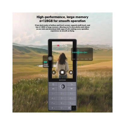 Qin F25 4G Google Play Touchscreen & Button Phone - Dual SIM - 6GB RAM + 128GB Storage