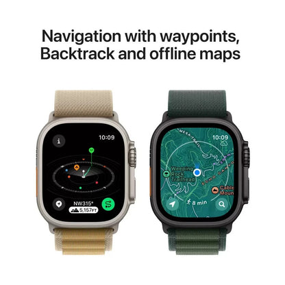 Apple Watch Ultra 2 GPS + Cellular 49mm Natural Titanium Case with Navy Ocean Band