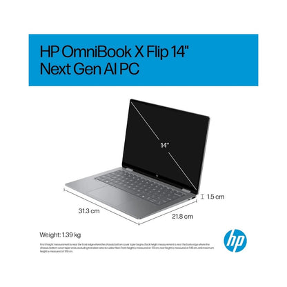 HP OmniBook X Flip 14-fk0009na 2-in-1 Touchscreen Laptop - AMD Ryzen™ AI 7 350 16GB RAM 1TB SSD