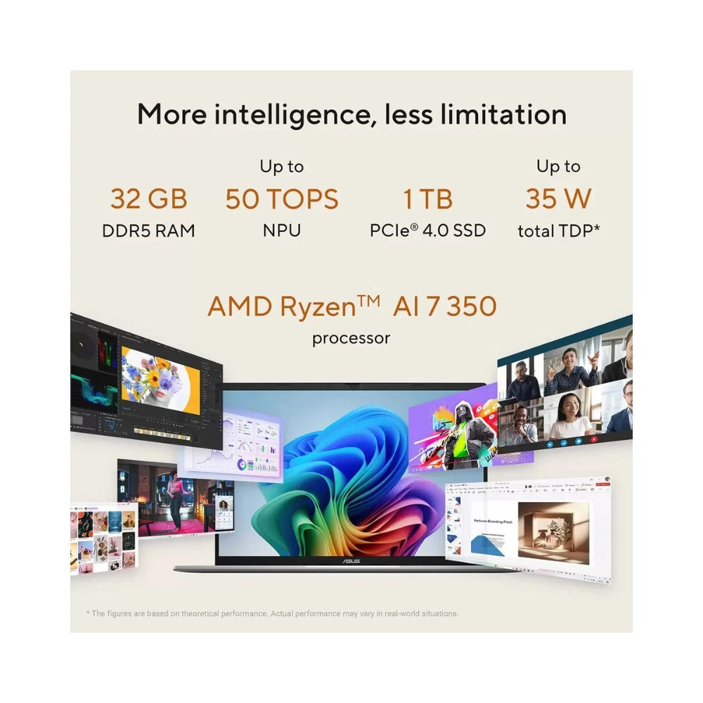 ASUS VivoBook S16 OLED 16" Laptop - AMD Ryzen AI 7 350 32GB RAM 1TB SSD