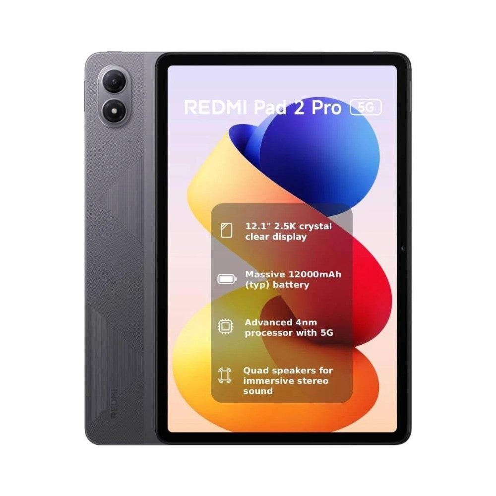 Xiaomi Redmi Pad 2 Pro 5G (Cellular) Tablet 12.1" - Grey