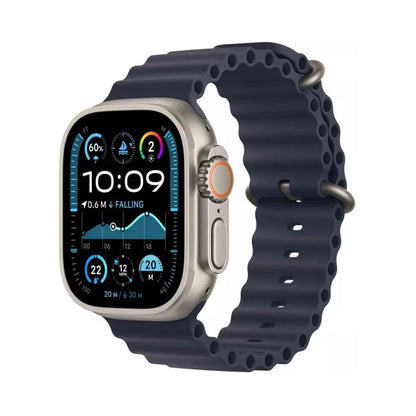 Apple Watch Ultra 2 GPS + Cellular 49mm Natural Titanium Case with Navy Ocean Band