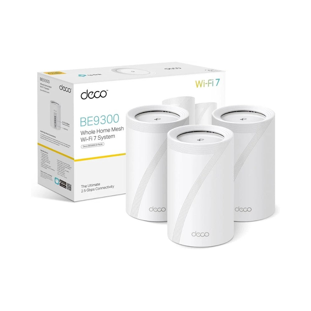 TP-Link Deco BE65 BE9300 Whole Home Mesh Wi-Fi 7 - 3 Pack