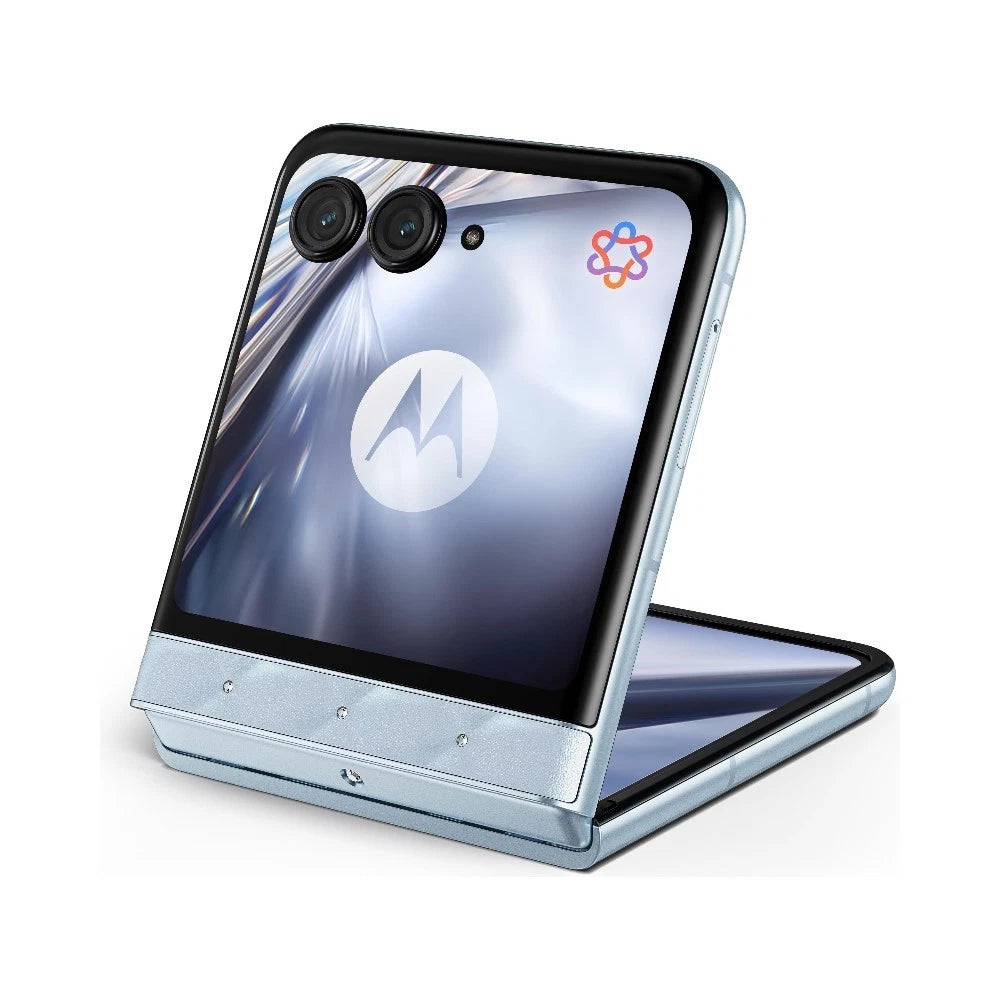 Motorola Razr 60 5G Ice Melt Swarovski Bundle Phone + Moto Buds Loop