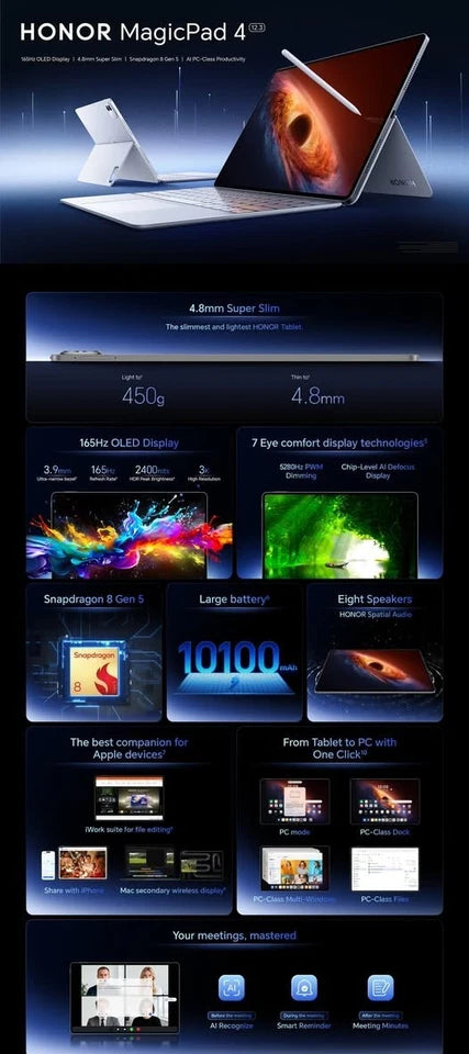 HONOR MagicPad4 12.3" OLED Tablet